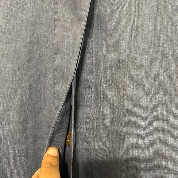 Tahari 100% Linen Tunic Jacket Womens XL Lightweight Pockets Layering Lagenlook - Picture 7 of 8